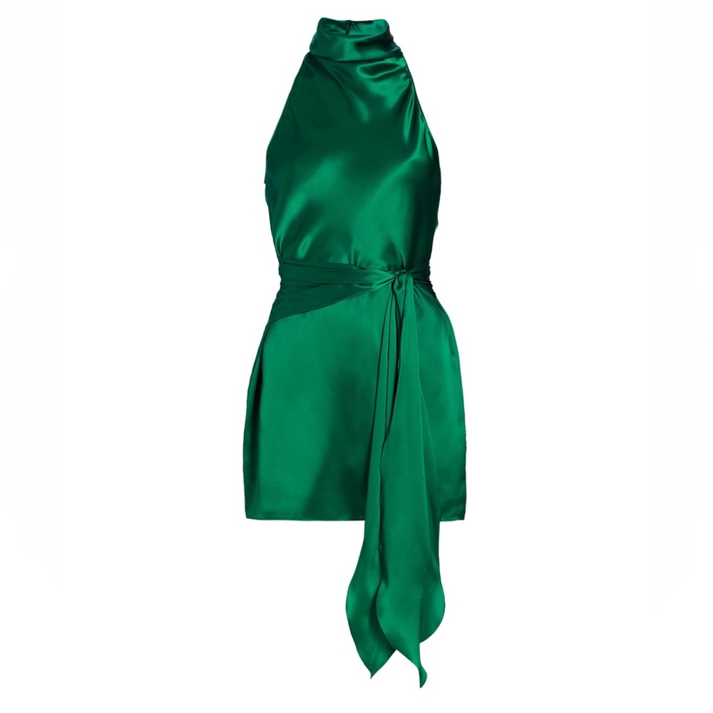 Amanda Uprichard silk green dress